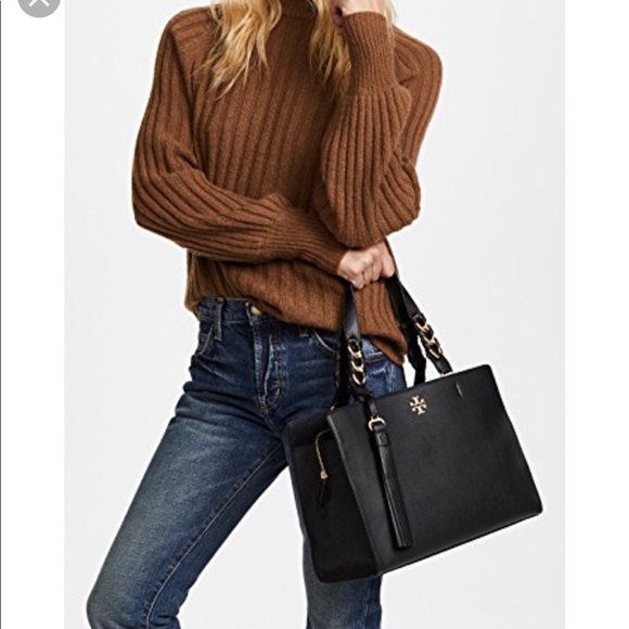 tory burch brooke pebbled satchel